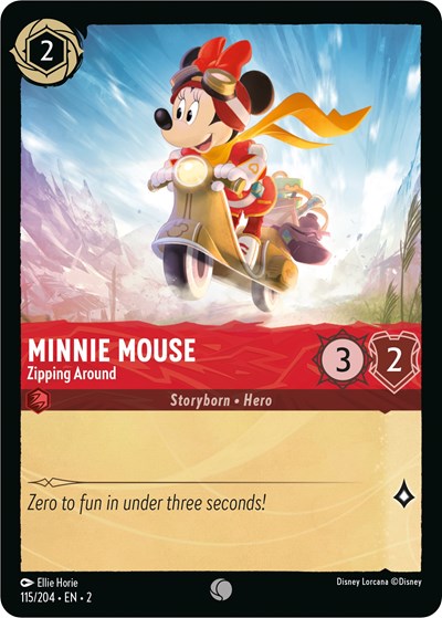 Minnie Mouse - Zipping Around (Rise of the Floodborn)(2-115/204)(C)
