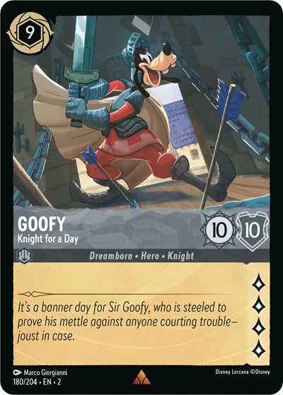 Goofy - Knight for a Day - Cold Foil (Rise of the Floodborn)(2-180/204)(R)