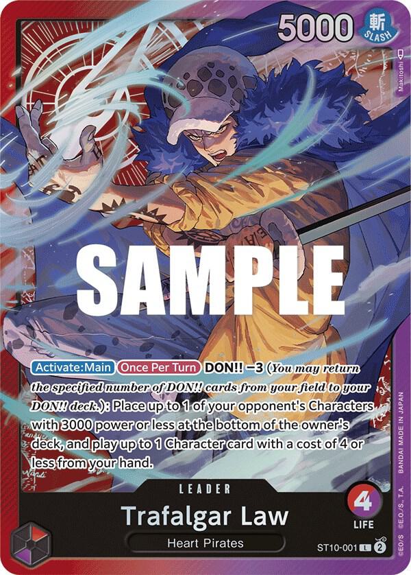 Trafalgar Law (001) - Foil (Ultra Deck: The Three Captains)(ST10-001)(L)