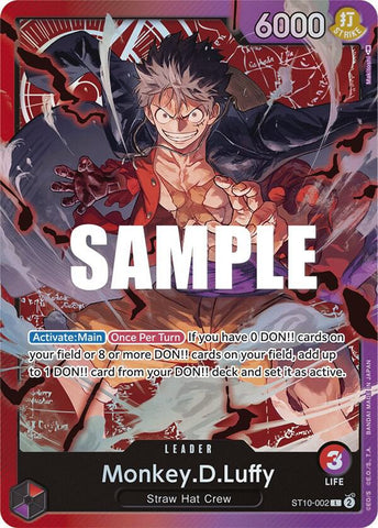 Monkey.D.Luffy (002) - Foil (Ultra Deck: The Three Captains)(ST10-002)(L)