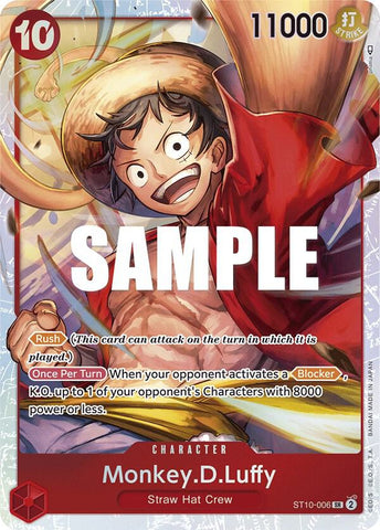 Monkey.D.Luffy (006) - Foil (Ultra Deck: The Three Captains)(ST10-006)(SR)