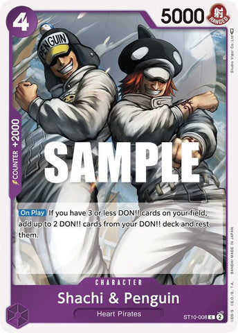 Shachi & Penguin - Foil (Ultra Deck: The Three Captains)(ST10-008)(C)