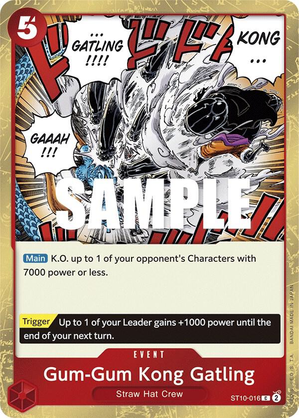 Gum-Gum Kong Gatling - Foil (Ultra Deck: The Three Captains)(ST10-016)(C)