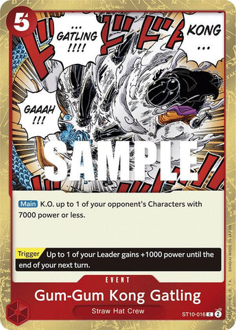 Gum-Gum Kong Gatling - Foil (Ultra Deck: The Three Captains)(ST10-016)(C)