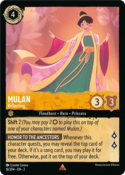 Mulan - Reflecting (Rise of the Floodborn)(2-016/204)(R)