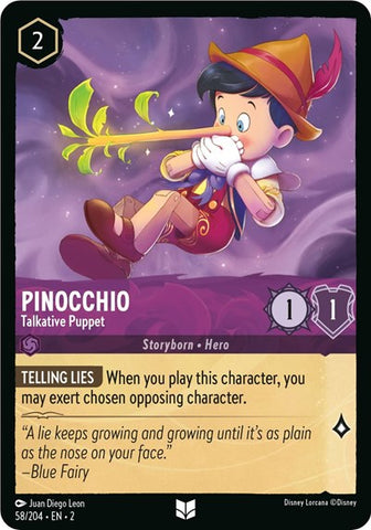 Pinocchio - Talkative Puppet - Cold Foil (Rise of the Floodborn)(2-058/204)(U)