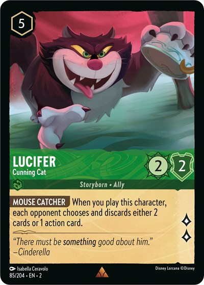 Lucifer - Cunning Cat - Cold Foil (Rise of the Floodborn)(2-085/204)(R)