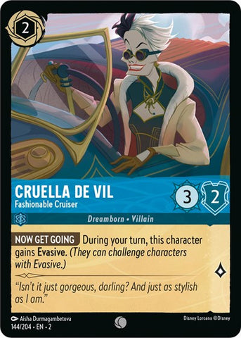 Cruella De Vil - Fashionable Cruiser (Rise of the Floodborn)(2-144/204)(C)