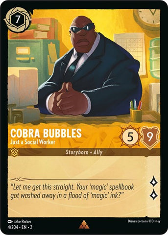 Cobra Bubbles - Just a Social Worker - Cold Foil (Rise of the Floodborn)(2-004/204)(R)