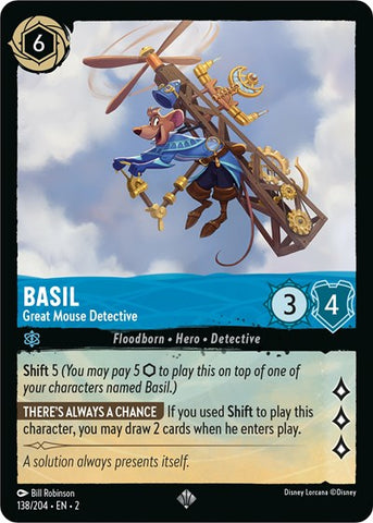 Basil - Great Mouse Detective (Rise of the Floodborn)(2-138/204)(SR)
