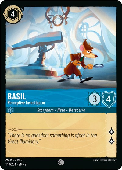 Basil - Perceptive Investigator - Cold Foil (Rise of the Floodborn)(2-140/204)(C)