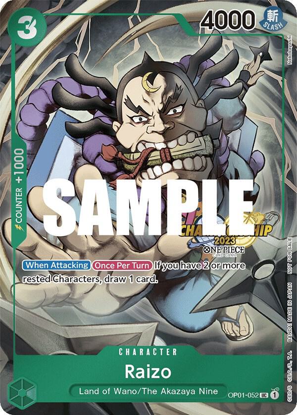 Raizo [CS 2023 Event Pack] [Foil] (One Piece Promotion Cards)(OP01-052)(UC)