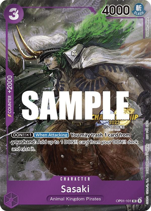 Sasaki [CS 2023 Event Pack] [Foil] (One Piece Promotion Cards)(OP01-101)(UC)