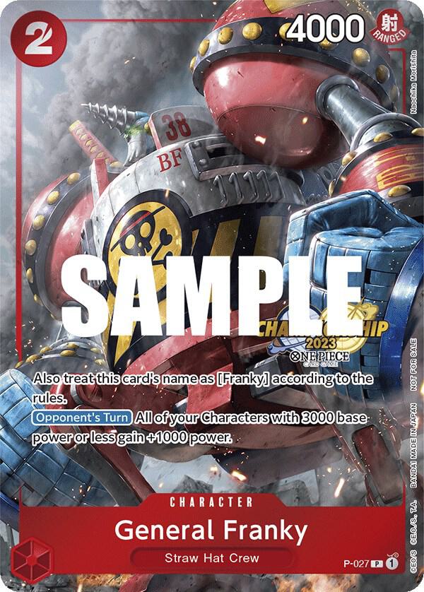 General Franky [CS 2023 Event Pack] [Foil] (One Piece Promotion Cards)(P-027)(PR)
