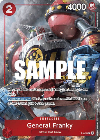 General Franky [CS 2023 Event Pack] [Foil] (One Piece Promotion Cards)(P-027)(PR)