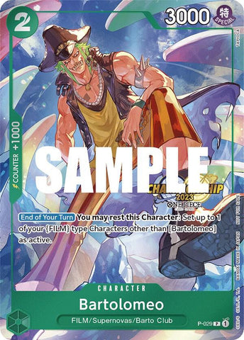 Bartolomeo [CS 2023 Event Pack] [Foil] (One Piece Promotion Cards)(P-029)(PR)