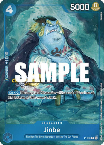 Jinbe [CS 2023 Event Pack] [Foil] (One Piece Promotion Cards)(P-030)(PR)