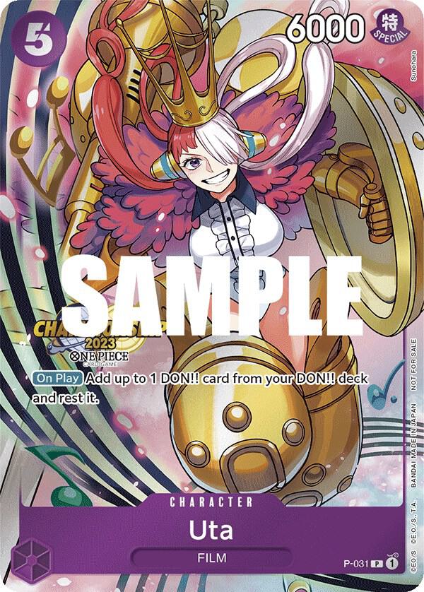 Uta [CS 2023 Event Pack] [Foil] (One Piece Promotion Cards)(P-031)(PR)