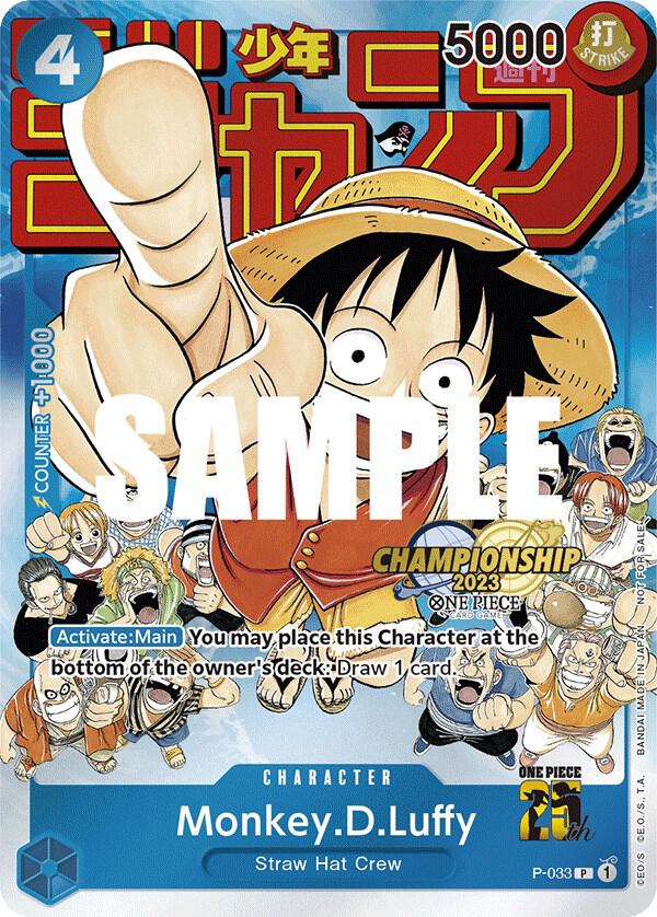 Monkey.D.Luffy [CS 2023 Event Pack] [Foil] (One Piece Promotion Cards)(P-033)(PR)