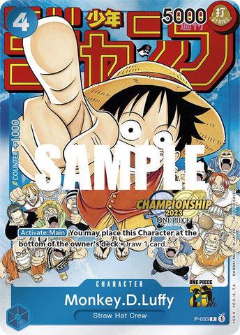 Monkey.D.Luffy [CS 2023 Event Pack] [Foil] (One Piece Promotion Cards)(P-033)(PR)