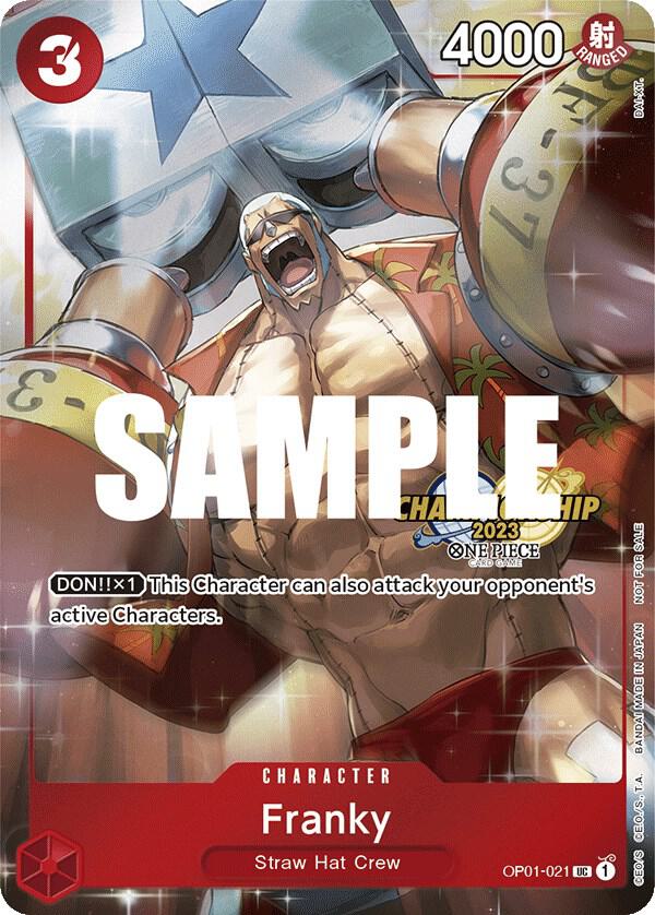Franky [CS 2023 Celebration Pack] [Foil] (One Piece Promotion Cards)(OP01-021)(UC)