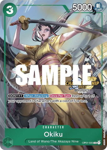 Okiku [CS 2023 Celebration Pack] [Foil] (One Piece Promotion Cards)(OP01-035)(R)
