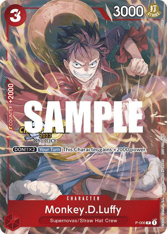 Monkey.D.Luffy (006) [CS 2023 Celebration Pack] [Foil] (One Piece Promotion Cards)(P-006)(PR)