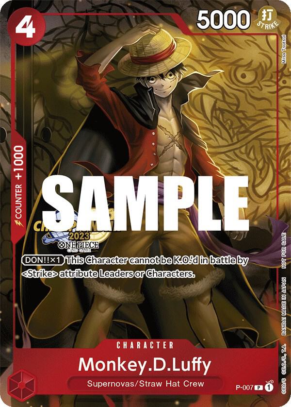 Monkey.D.Luffy (007) [CS 2023 Celebration Pack] [Foil] (One Piece Promotion Cards)(P-007)(PR)