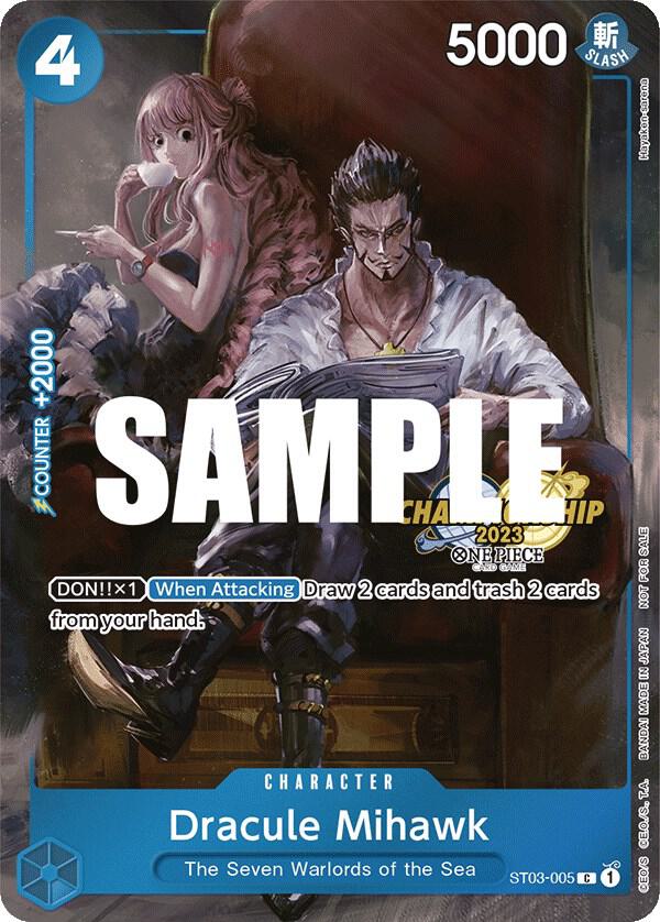 Dracule Mihawk [CS 2023 Celebration Pack] [Foil] (One Piece Promotion Cards)(ST03-005)(C)