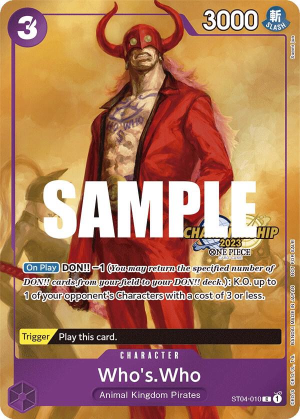 Who's.Who [CS 2023 Celebration Pack] [Foil] (One Piece Promotion Cards)(ST04-010)(C)