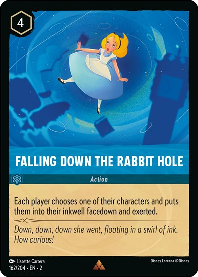 Falling Down the Rabbit Hole - Cold Foil (Rise of the Floodborn)(2-162/204)(R)