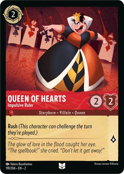 Queen of Hearts - Impulsive Ruler - Cold Foil (Rise of the Floodborn)(2-119/204)(U)