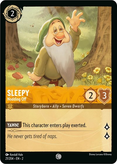 Sleepy - Nodding Off - Cold Foil (Rise of the Floodborn)(2-021/204)(C)
