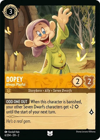 Dopey - Always Playful - Cold Foil (Rise of the Floodborn)(2-006/204)(U)