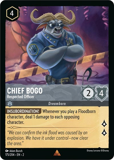 Chief Bogo - Respected Officer (Rise of the Floodborn)(2-175/204)(R)