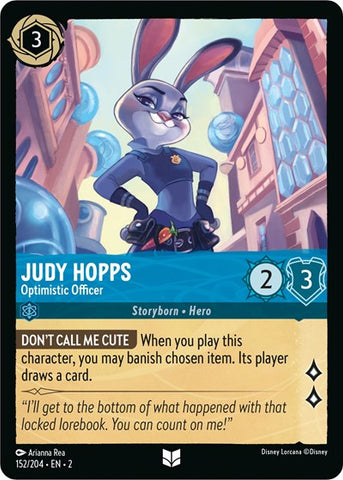 Judy Hopps - Optimistic Officer - Cold Foil (Rise of the Floodborn)(2-152/204)(U)