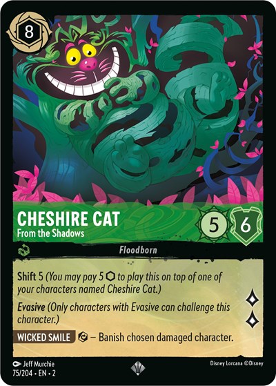 Cheshire Cat - From the Shadows - Cold Foil (Rise of the Floodborn)(2-075/204)(SR)