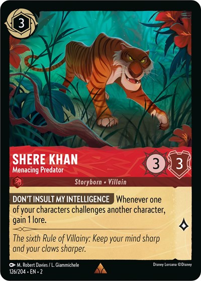 Shere Khan - Menacing Predator - Cold Foil (Rise of the Floodborn)(2-126/204)(R)
