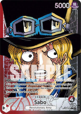 Sabo (001) - Alternate Art - Foil (Awakening of the New Era)(OP05-001)(L)