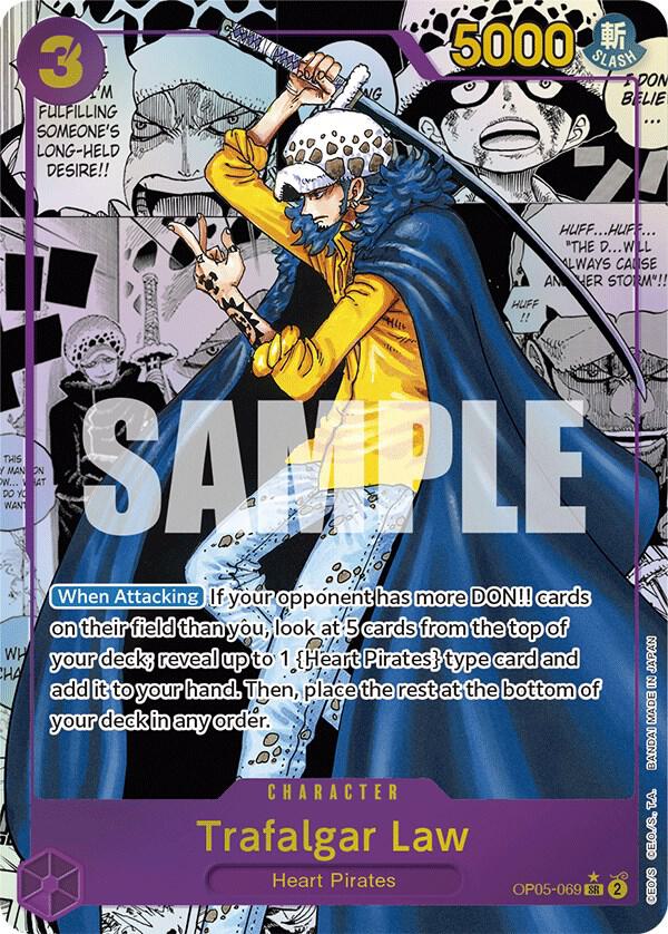 Trafalgar Law (069) - Alternate Art - Manga - Foil (Awakening of the New Era)(OP05-069)(SR)