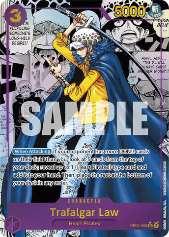 Trafalgar Law (069) - Alternate Art - Manga - Foil (Awakening of the New Era)(OP05-069)(SR)