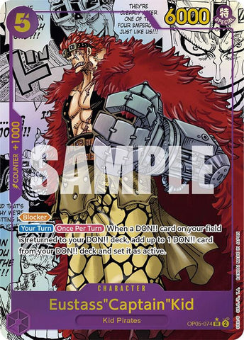 Eustass"Captain"Kid - Alternate Art - Manga - Foil (Awakening of the New Era)(OP05-074)(SR)