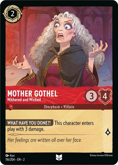 Mother Gothel - Withered and Wicked - Cold Foil (Rise of the Floodborn)(2-116/204)(U)