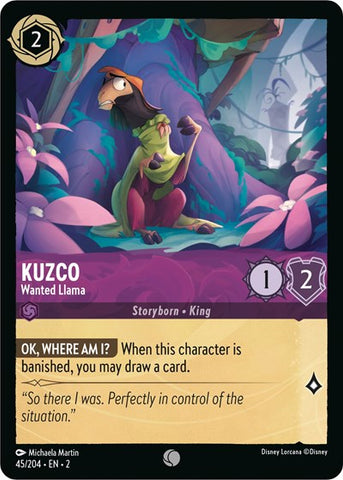 Kuzco - Wanted Llama - Cold Foil (Rise of the Floodborn)(2-045/204)(C)