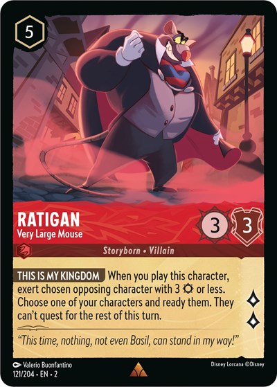 Ratigan - Very Large Mouse - Cold Foil (Rise of the Floodborn)(2-121/204)(R)