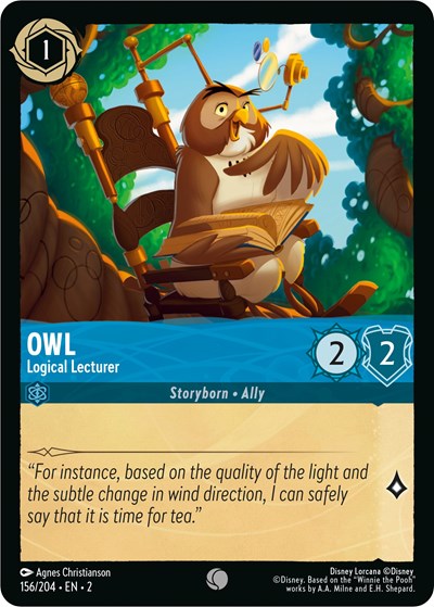 Owl - Logical Lecturer - Cold Foil (Rise of the Floodborn)(2-156/204)(C)