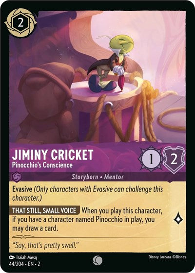 Jiminy Cricket - Pinocchio's Conscience - Cold Foil (Rise of the Floodborn)(2-044/204)(C)