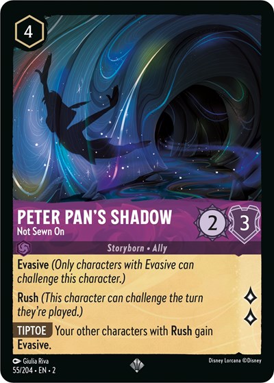 Peter Pan's Shadow - Not Sewn On (Rise of the Floodborn)(2-055/204)(SR)