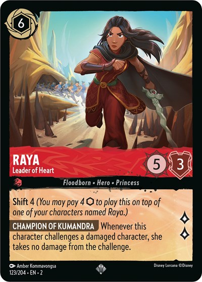 Raya - Leader of Heart (Rise of the Floodborn)(2-123/204)(SR)