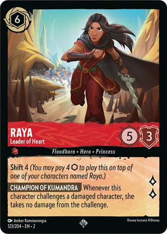 Raya - Leader of Heart (Rise of the Floodborn)(2-123/204)(SR)